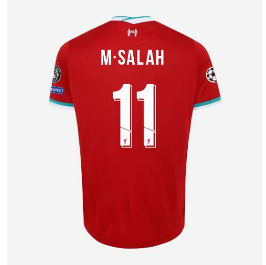 Liverpool Home Kit Soccer Jersey M.SALAH #11 UCL Cup 2020/21